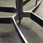 OVAL TABLE BASE WELD CLEAN UP
